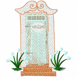 Buildings Embroidery Design 11 Buildings Embroidery Design 11